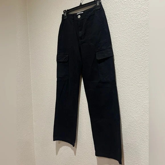 Zara Black Cargo Pants, 2 - Picture 2 of 5